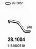 MERCE 1154900519 Exhaust Pipe